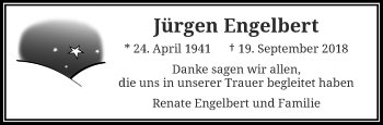 Traueranzeige von Jürgen Engelbert von trauer.wuppertaler-rundschau.de