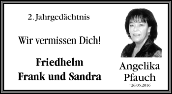 Traueranzeige von Angelika Pfauch von trauer.mein.krefeld.de