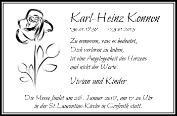 Traueranzeige von Karl-Heinz Konnen von trauer.mein.krefeld.de