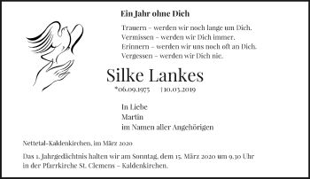 Traueranzeige von Silke Lankes von trauer.extra-tipp-moenchengladbach.de