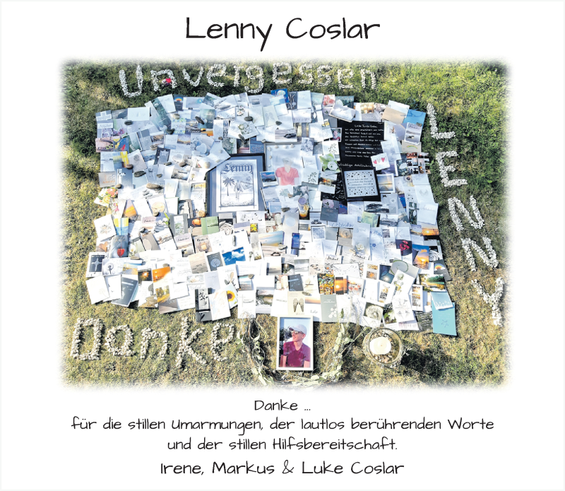  Traueranzeige für Lenny Coslar vom 27.09.2020 aus trauer.extra-tipp-moenchengladbach.de