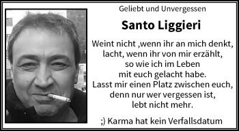 Traueranzeige von Santo Liggieri von trauer.wuppertaler-rundschau.de