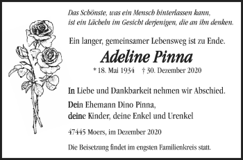 Traueranzeige von Adeline Pinna 