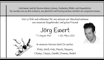 Traueranzeige von Jörg Ewert von trauer.mein.krefeld.de