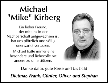 Traueranzeige von Michael Kirberg von trauer.mein.krefeld.de