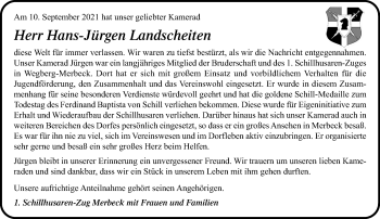 Traueranzeige von Hans-Jürgen Landscheiten von trauer.extra-tipp-moenchengladbach.de