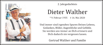 Traueranzeige von Dieter Walther von trauer.extra-tipp-moenchengladbach.de
