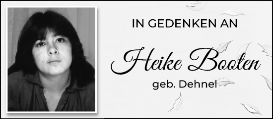 Traueranzeige von Heike Booten von trauer.mein.krefeld.de