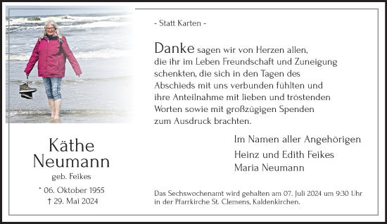 Traueranzeige von Käthe Neumann von trauer.extra-tipp-moenchengladbach.de