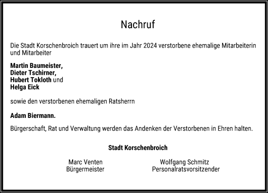 Traueranzeige von In  Gedenken von trauer.extra-tipp-moenchengladbach.de