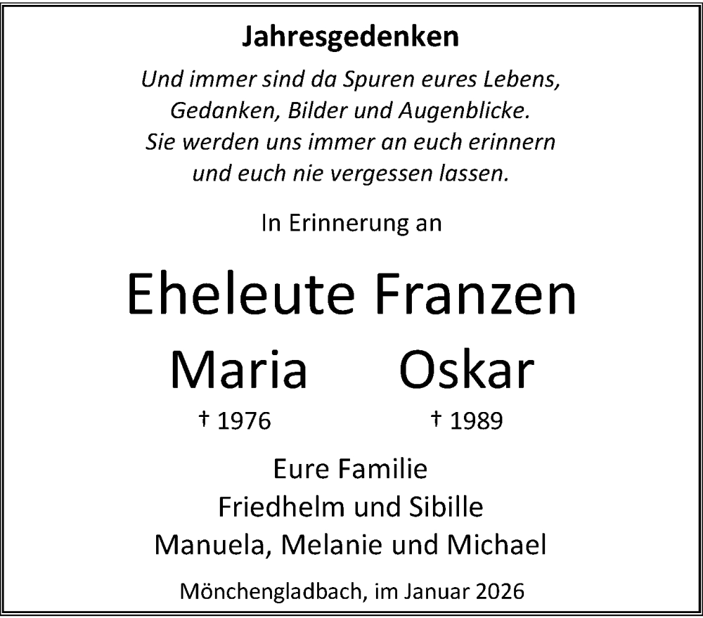  Traueranzeige für 7953279_1  vom 25.01.2026 aus trauer.panorama-anzeigenblatt.de